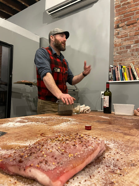 Guanciale Making